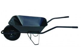 building wheelbarrow 60 l, full rubber wheel - platform spot-weld, loading capacity 100 kg