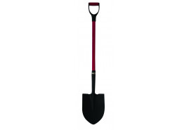 pointed spade with fiberglass handle 
