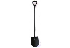 pointed spade with metal handle 