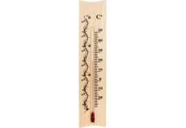 indoor wooden thermometer 185x40 mm