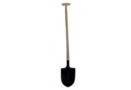 pointed spade with handle 