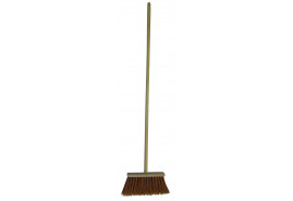 broom for cleaning with wooden handle