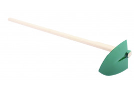 hoe heart-shaped with handle 100 cm, width 140 mm