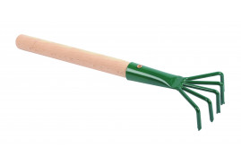 hand rake 5 tines with handle 27 cm