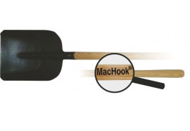 MacHook shovel stable with handle 130 cm black