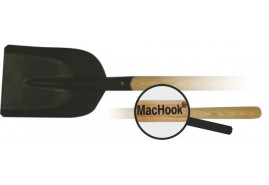 MacHook shovel drain with handle 130 cm black