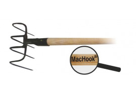 MacHook digger 4 tines with handle 130 cm black